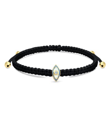 Evil Eye with Enamel Matt Rope Bracelet BR-306-GP